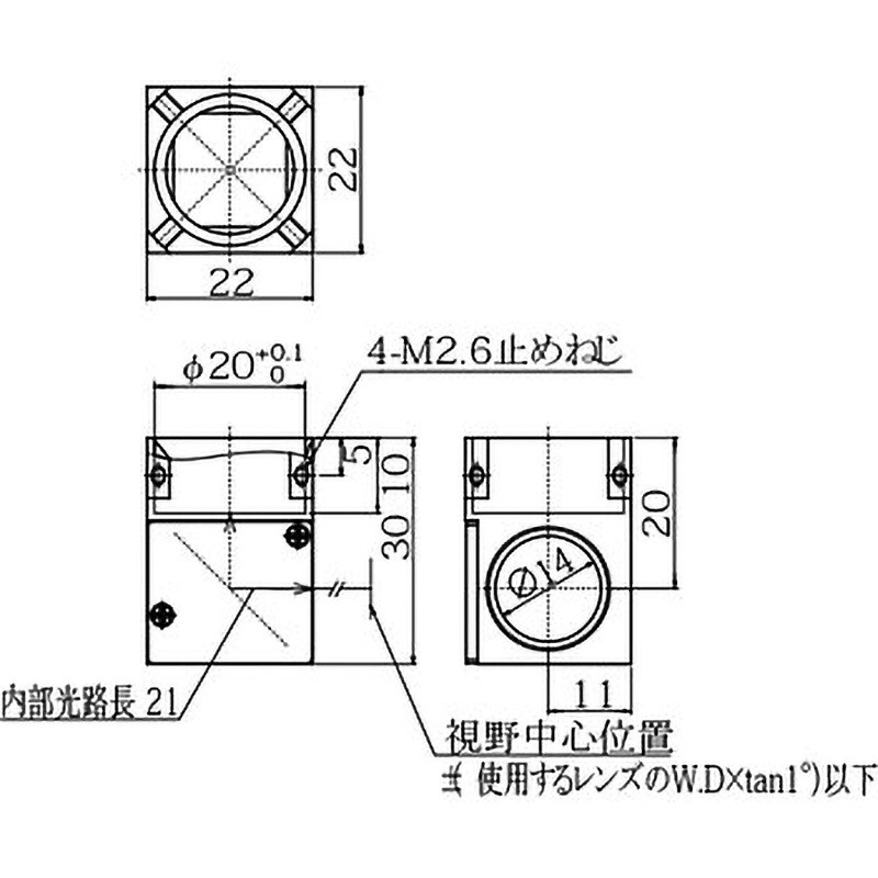 PAL-6(Φ20用) PALシリーズ ミラック光学 ミラー像