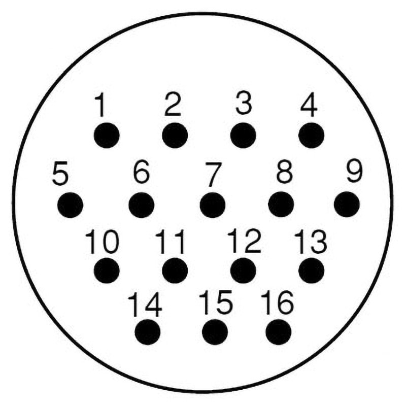 NJC-2816-PF NJCシリーズJIS規格中型メタルコネクタ ストレートプラグ