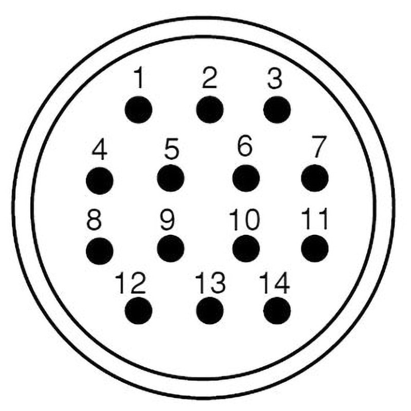 NJC-2014-RF NJCシリーズJIS規格中型メタルコネクタ パネル取付