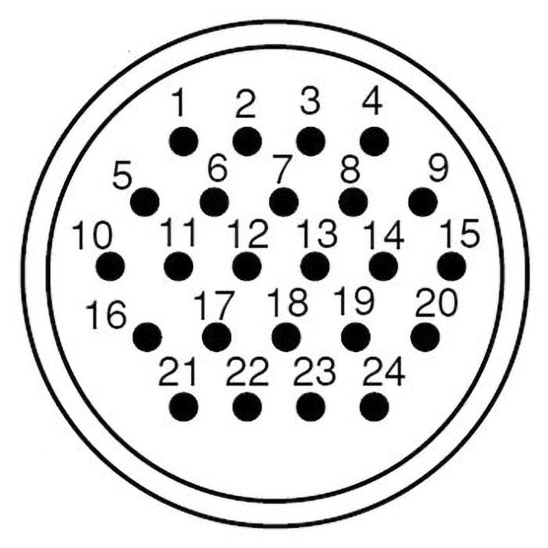 NJC-2824-RF NJCシリーズJIS規格中型メタルコネクタ パネル取付