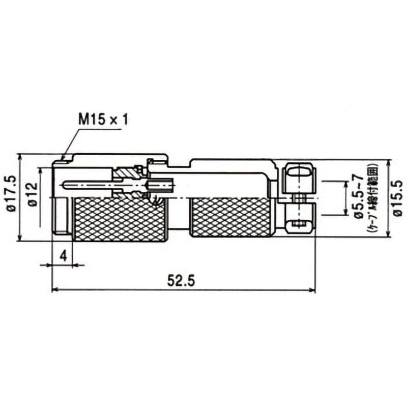 NCS-142-Ad NCSシリーズ汎用大型メタルコネクタ 中継アダプタ 七星科学