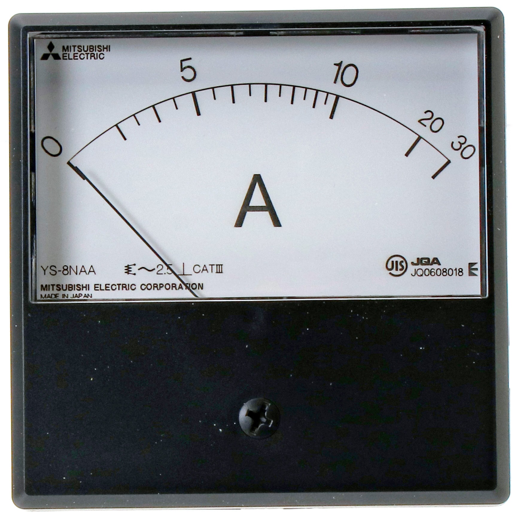 YS-8NAA B 0-10-30A 10/5A N 交流電流計 角形計器 Y-Nシリーズ 三菱