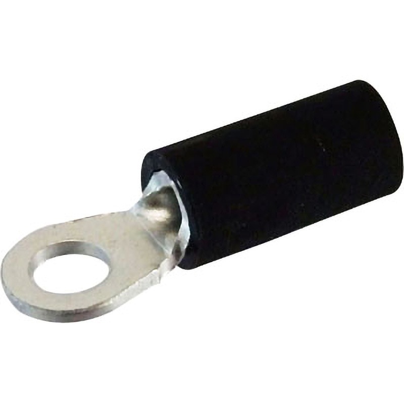 V1.25-3 (RAV1.25-3) (クロ) 銅線用絶縁被覆付圧着端子(V型