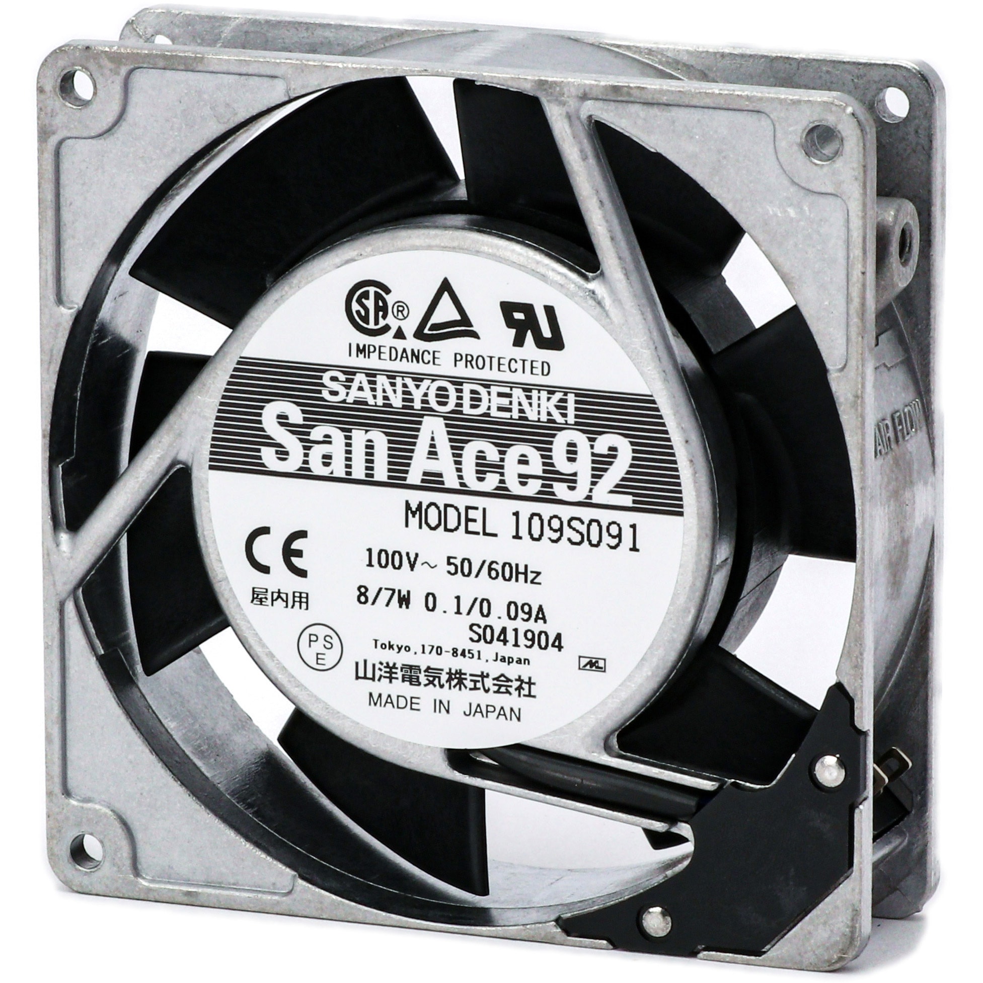 109S091 San Ace ACファンモータ 1台 山洋電気 【通販モノタロウ】 109S091 San Ace ACファンモータ 1台 山洋電気 【通販モノタロウ】