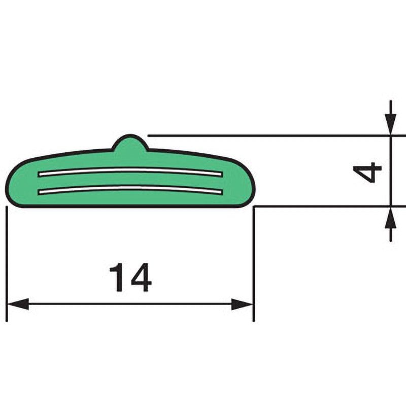 OT-21BP-G (2線式片出し) 標準形テープスイッチ オジデン(大阪自動電機) 全長1000mm