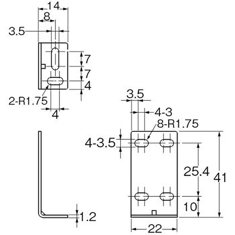 E39-L153 取りつけ金具 E39-L 1個 omron(オムロン) 【通販モノタロウ】