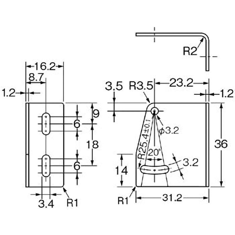 E39-L44 取りつけ金具 E39-L 1個 omron(オムロン) 【通販 E39-L44 取りつけ金具 E39-L 1個 omron(オムロン) 【通販