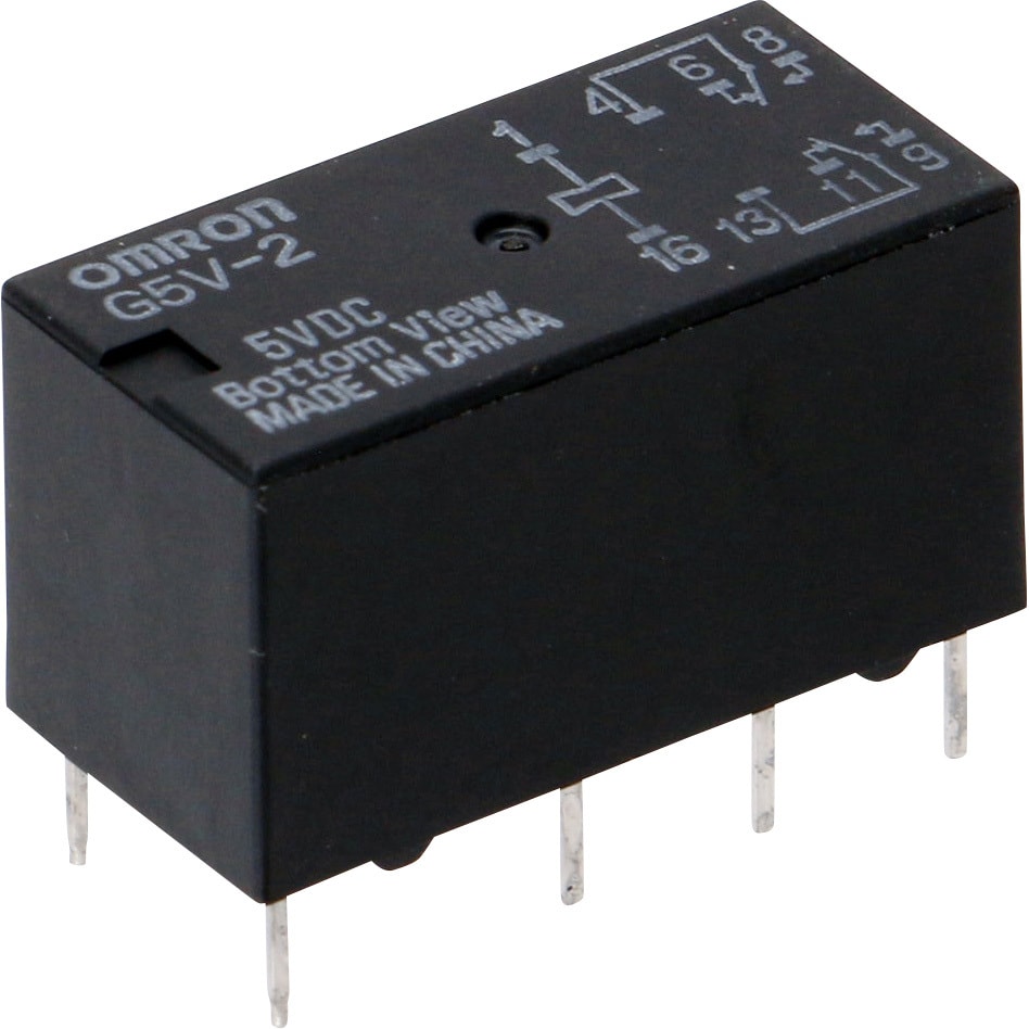 G5V-2 DC5 ミニリレー (汎用・ローコスト・2極信号用リレー) G5V
