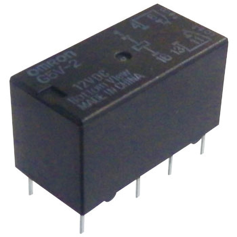 G5V-2 DC12 ミニリレー (汎用・ローコスト・2極信号用リレー