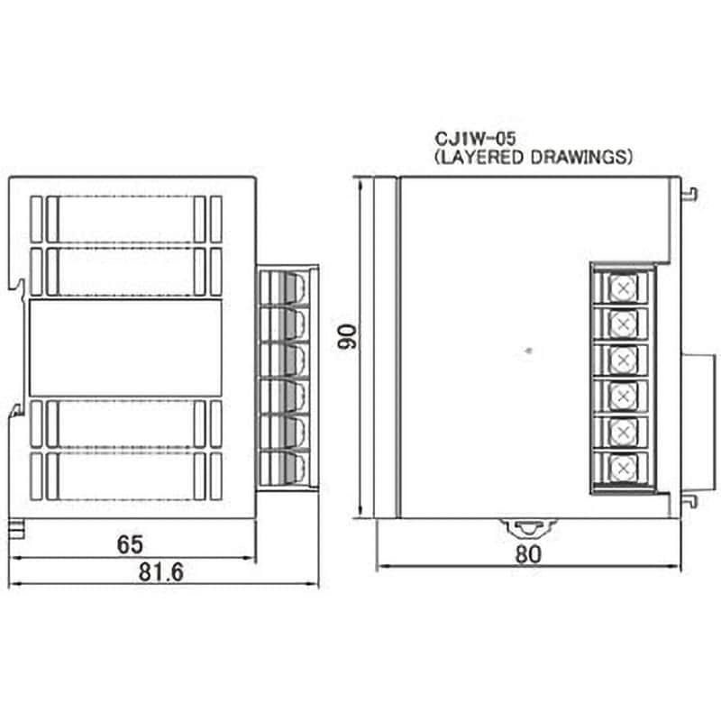 CJ1W-PA205R プログラマブルコントローラ CJ1/CJ1M 電源ユニット オムロン(omron) AC電源入力タイプ 幅80mm CJ1W-PA205R  - 【通販モノタロウ】