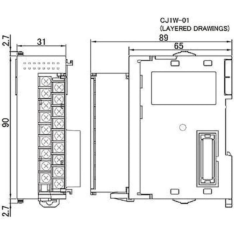 CJ1W-ID211 プログラマブルコントローラ CJ1/CJ1M DC入力ユニット 1個 オムロン(omron) 【通販モノタロウ】