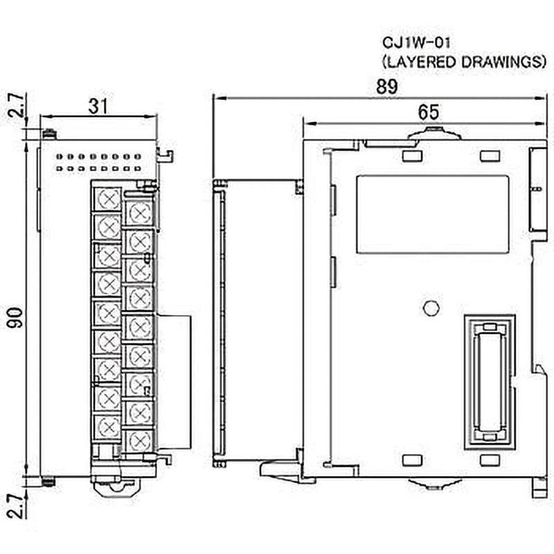 CJ1W-OD201 プログラマブルコントローラ CJ1/CJ1M トランジスタ出力ユニット 1個 オムロン(omron) 【通販モノタロウ】