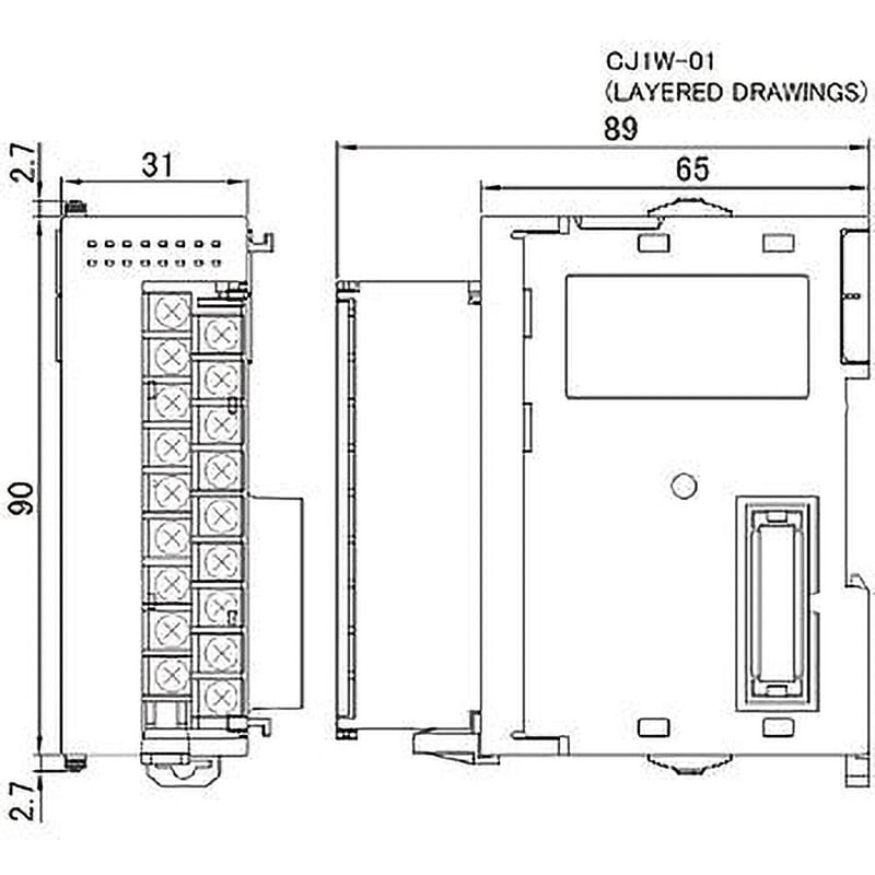 CJ1W-OD211 プログラマブルコントローラ CJ1/CJ1M トランジスタ出力ユニット 1個 オムロン(omron) 【通販モノタロウ】