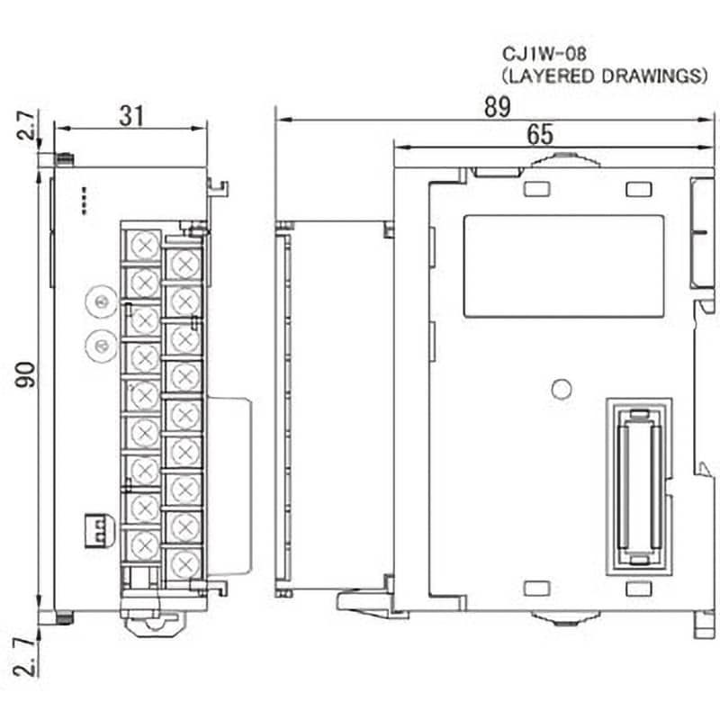 CJ1W-DA041 プログラマブルコントローラ CJ1/CJ1M アナログ出力ユニット 1個 オムロン(omron) 【通販モノタロウ】