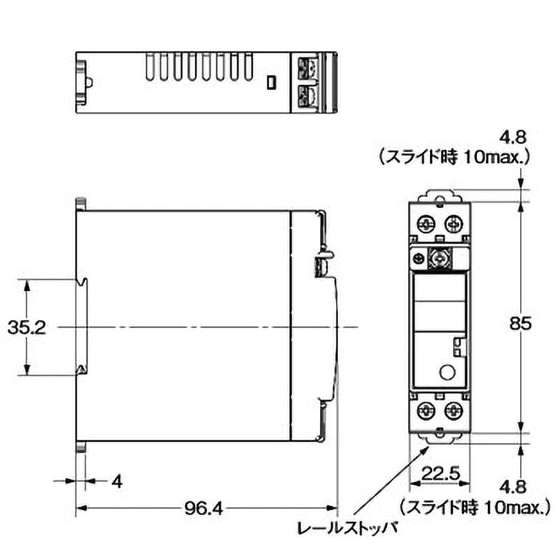 S8VS-03024 スイッチング・パワーサプライ S8VS オムロン(omron) DINレール直付き DC24V 30W 1.3A 1台 -  【通販モノタロウ】