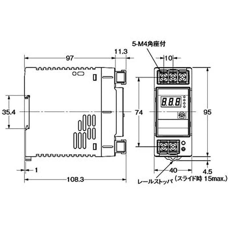 S8VS-06024 スイッチング・パワーサプライ S8VS オムロン(omron) DINレール直付き AC100～240V DC24V 2.5A  - 【通販モノタロウ】