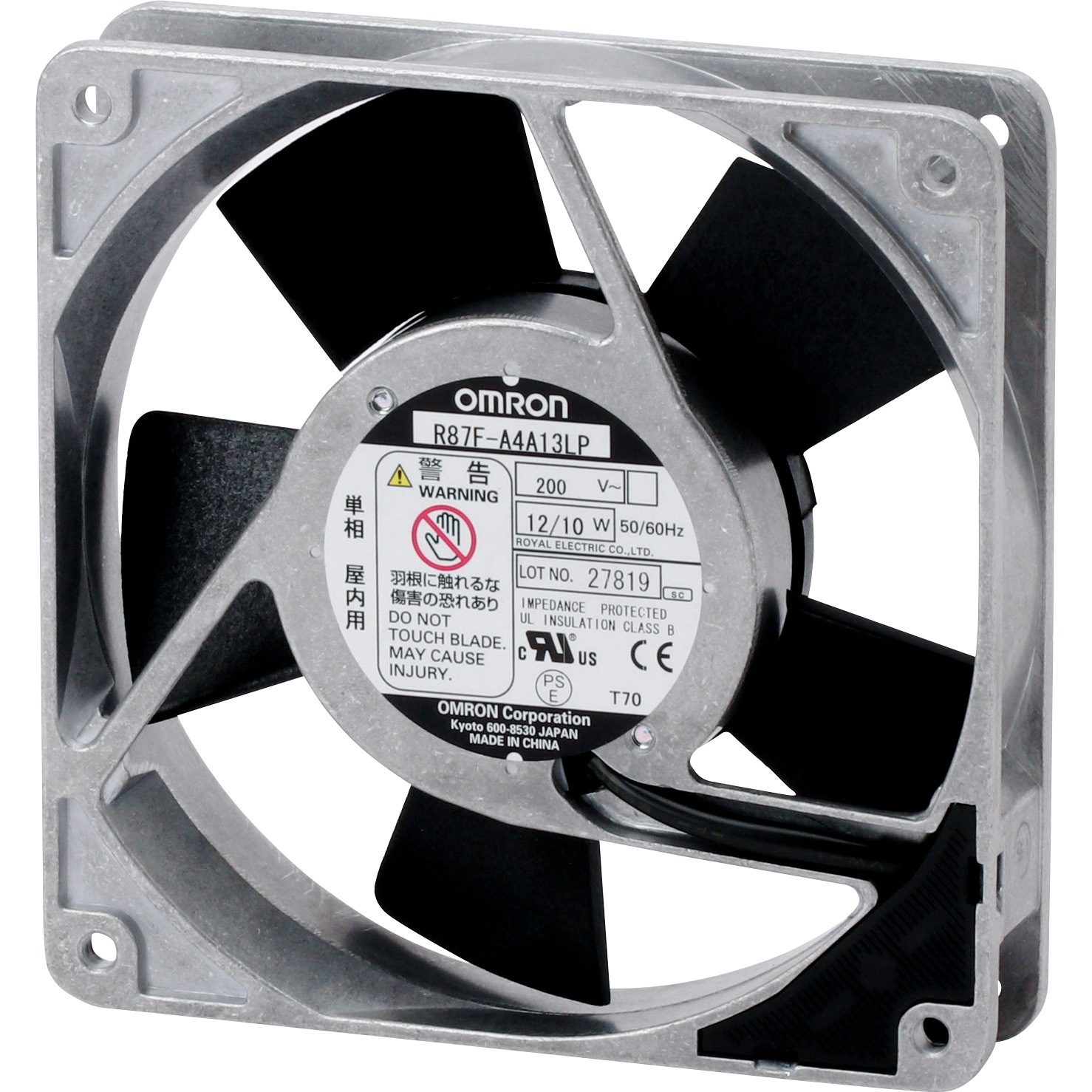 R87F-A4A13LP AC軸流ファン R87F omron(オムロン) 標準 AC200V サイズ