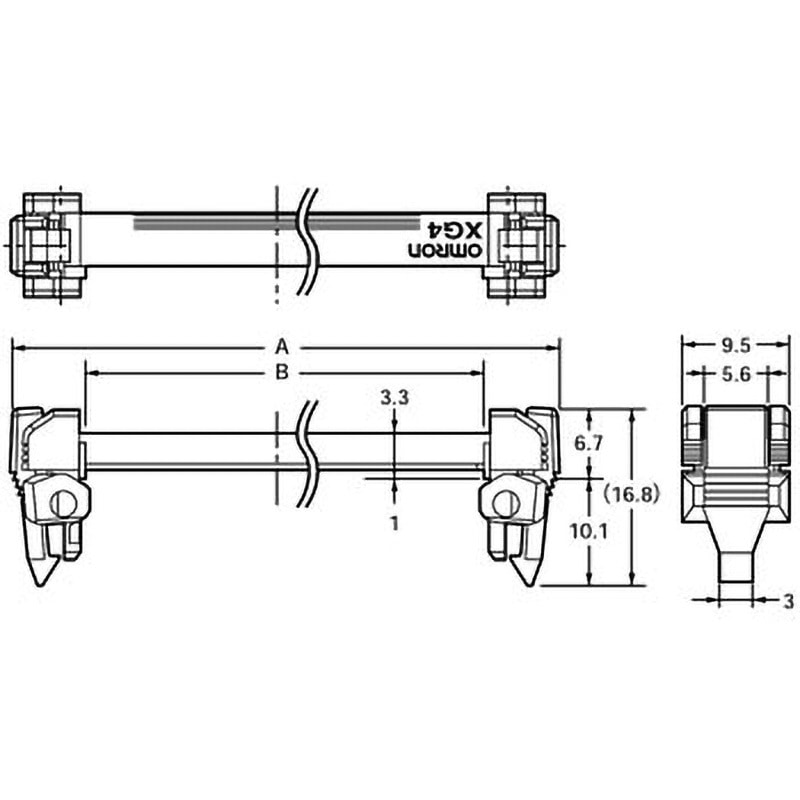 XG4M-1430-U フラットケーブルコネクタ(汎用タイプ) XG4 MILタイプ  