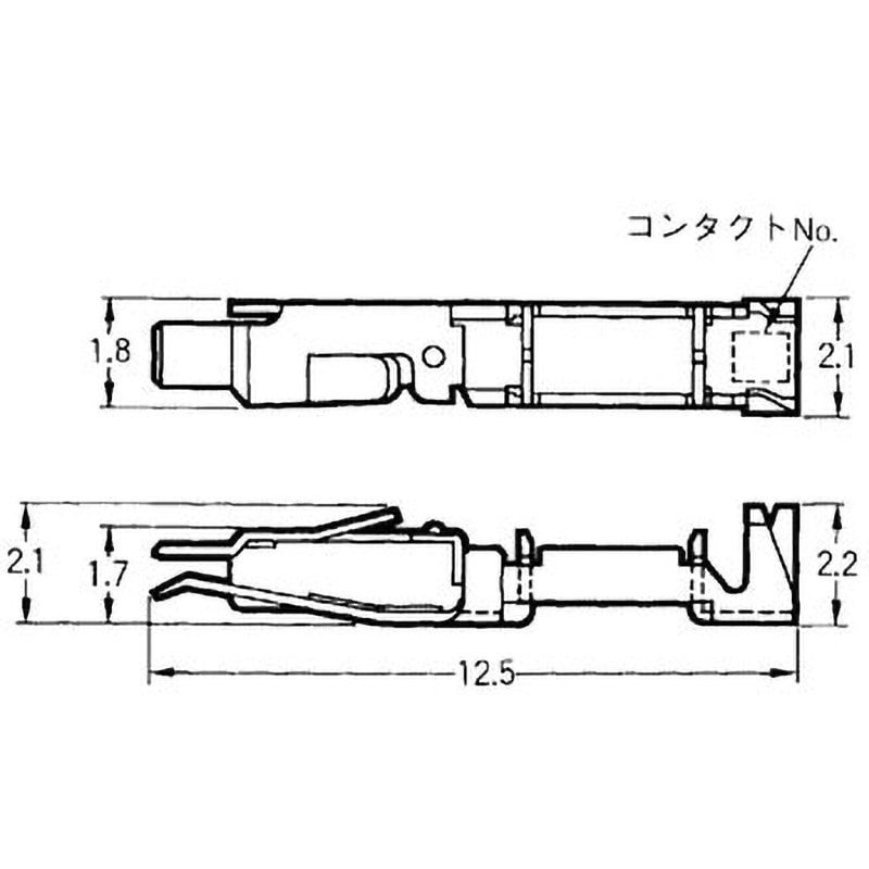 XG5W-0031-N バラ線圧接コネクタ XG5 予備端子 omron(オムロン) 1箱