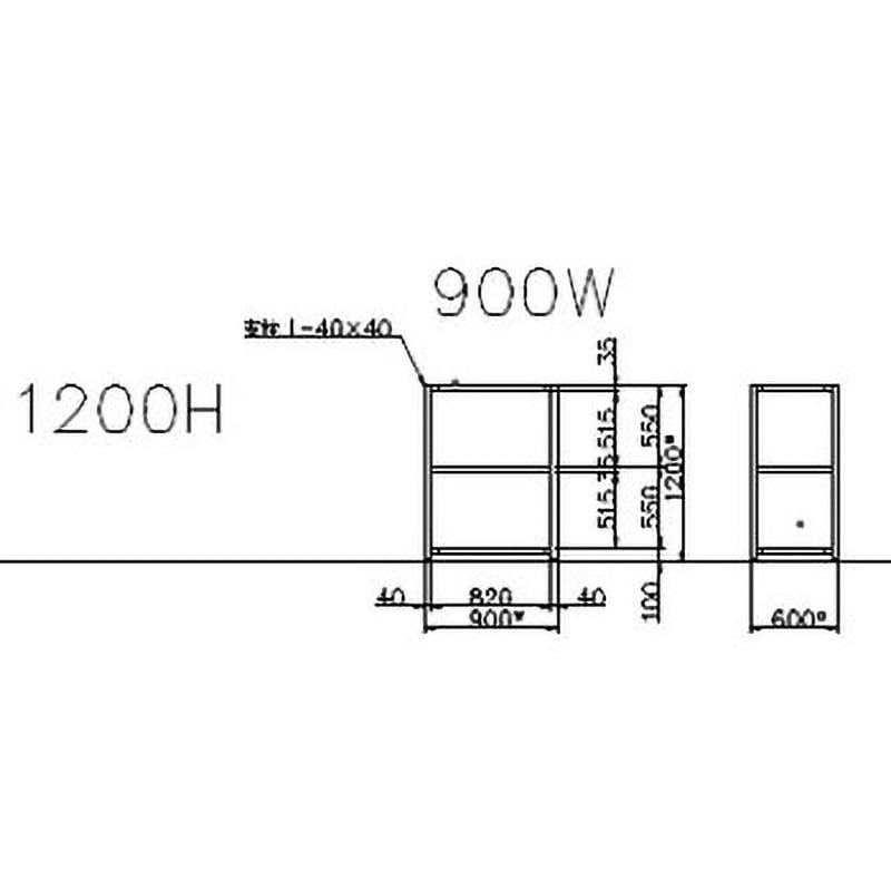 TK4360-3 軽量ラック 120kg モノタロウ ホワイトグレー色 単体タイプ