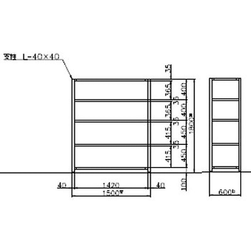 TK6560-5 軽量ラック 120kg モノタロウ ホワイトグレー色 単体 TK6560-5 軽量ラック 120kg モノタロウ ホワイトグレー色 単体