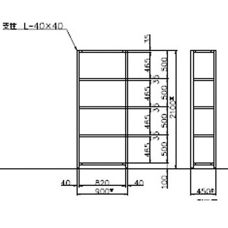 TK7345-5 軽量ラック 120kg モノタロウ ホワイトグレー色 単体 TK7345-5 軽量ラック 120kg モノタロウ ホワイトグレー色 単体