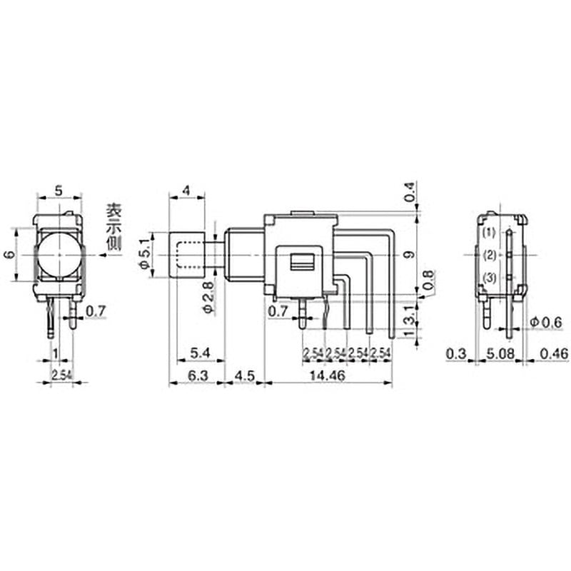 AB-15AV 押ボタンスイッチ Aシリーズ NKKスイッチズ(旧:日本開閉器) 丸