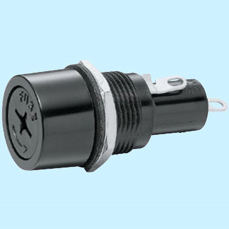 F-30 ヒューズホルダー 筒型ネジ式 サトーパーツ 250V パネル取付 30A