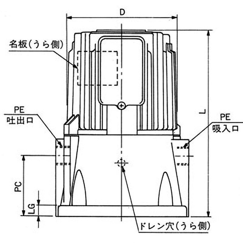 NPJ-180E クーラントポンプ(自吸式) 1台 テラル多久(旧三菱電機) 【通販モノタロウ】