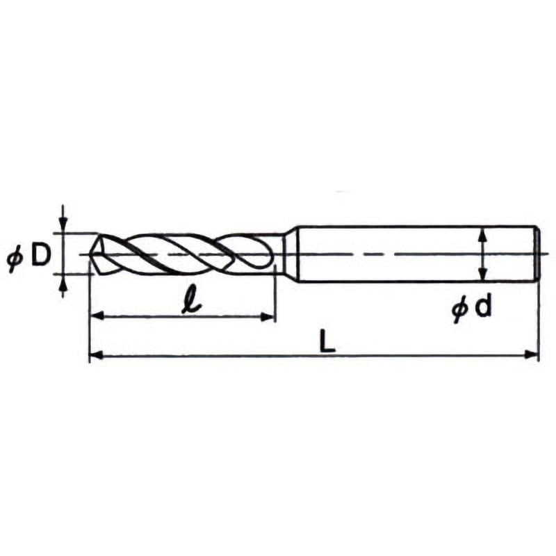 不二越 (ナチ) 超硬ドリル AQDFC6.5 (アクアドリル FC) 不二越 &frasl; 超硬ドリル アクアドリルEX VF 1.5D&frasl;3D&frasl;5D&frasl;8D