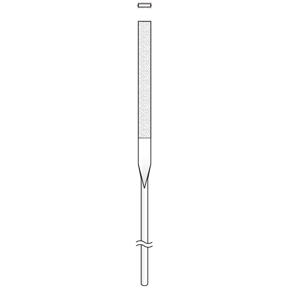 9A55009 電着ダイヤモンドヤスリ (平型) 永興電機工業 粒度140 刃幅8mm刃長70mm  9A55009