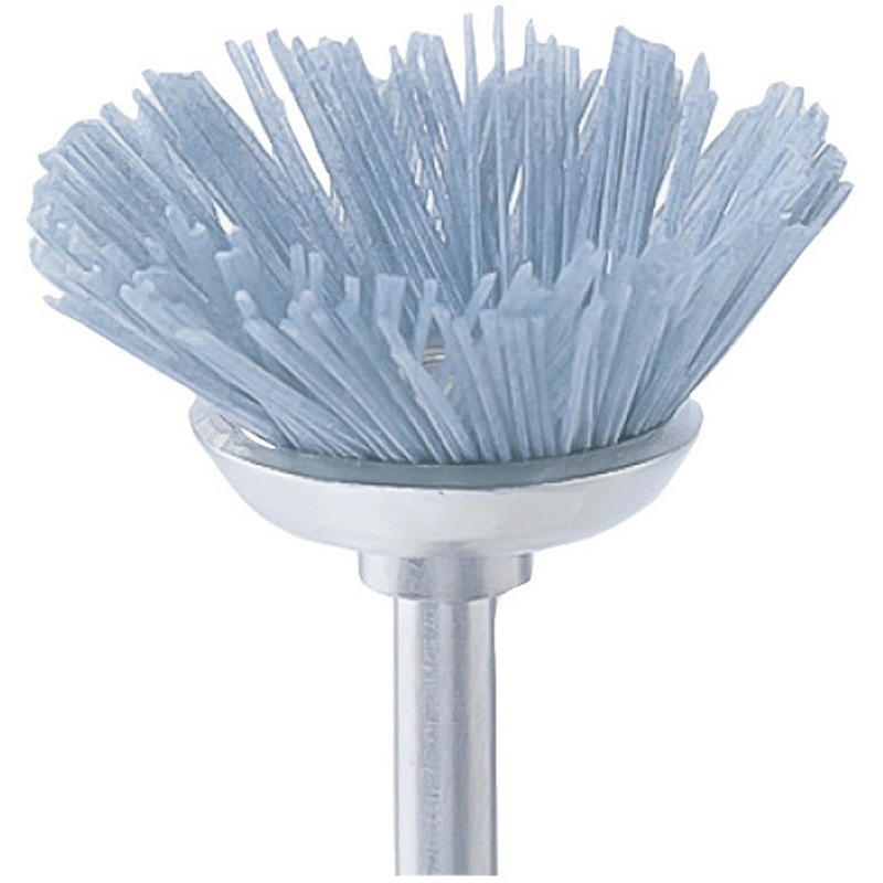 6A42004 C砥粒入りナイロンブラシ (ベベル) 永興電機工業 粒度500 軸径3mm 1パック 6A42004