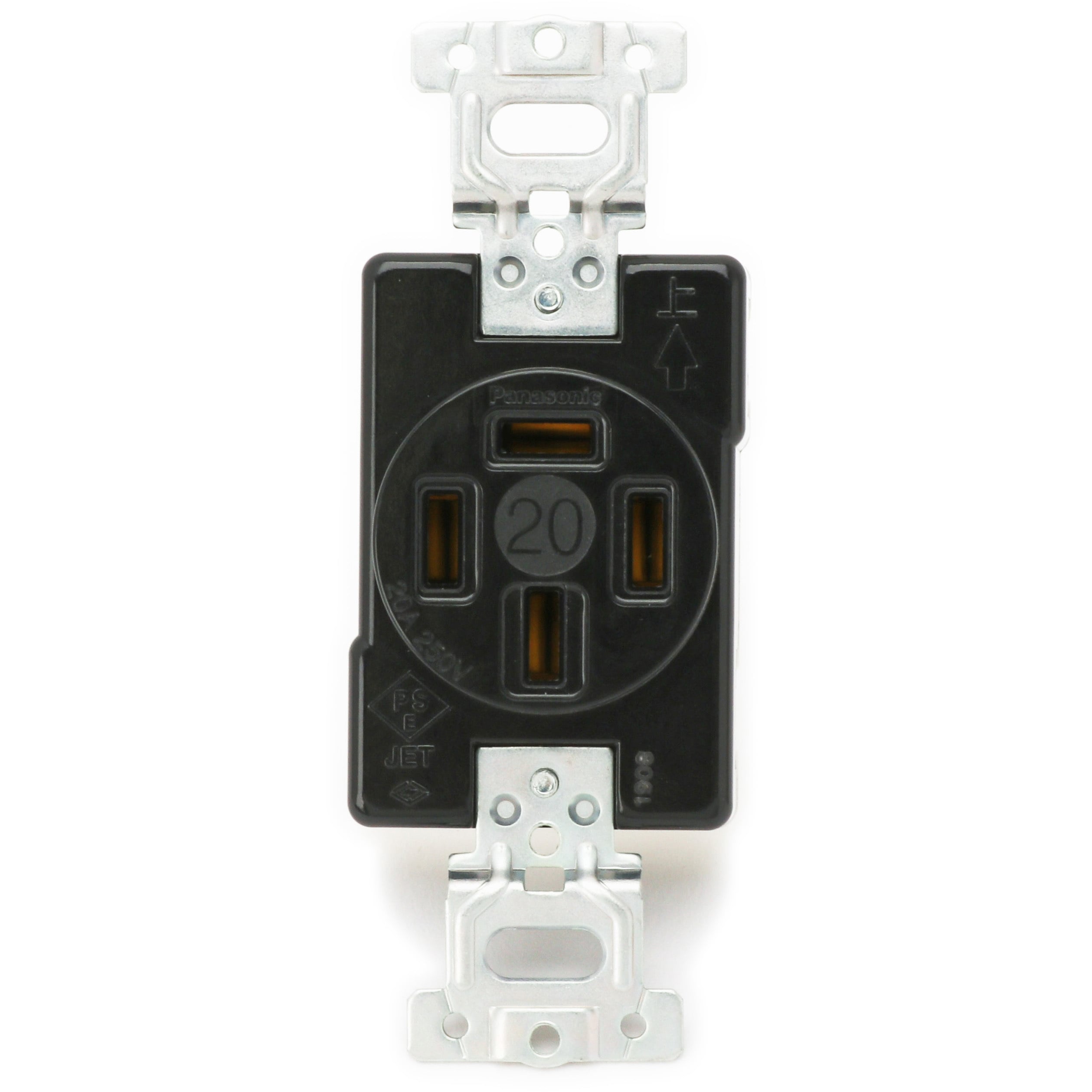 WF1420BK 高容量埋込コンセント Panasonic(パナソニック) 250V 平刃