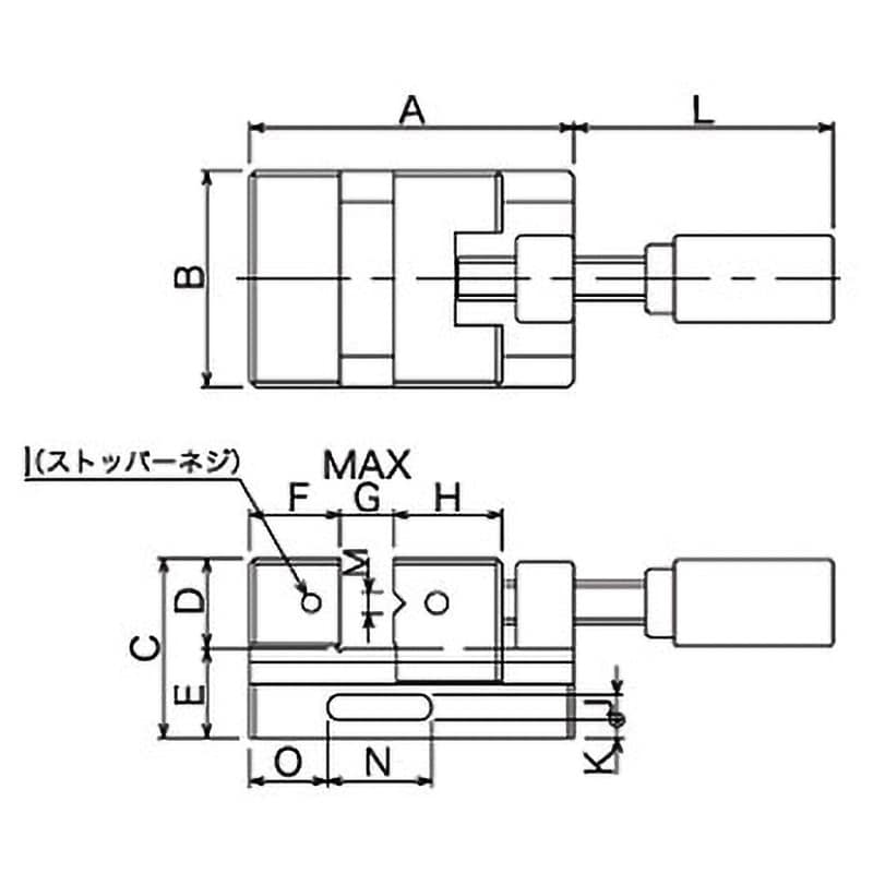 DN80-1 精密ステンレスバイス 1台 日本オートマチックマシン(JAM) 【通販モノタロウ】