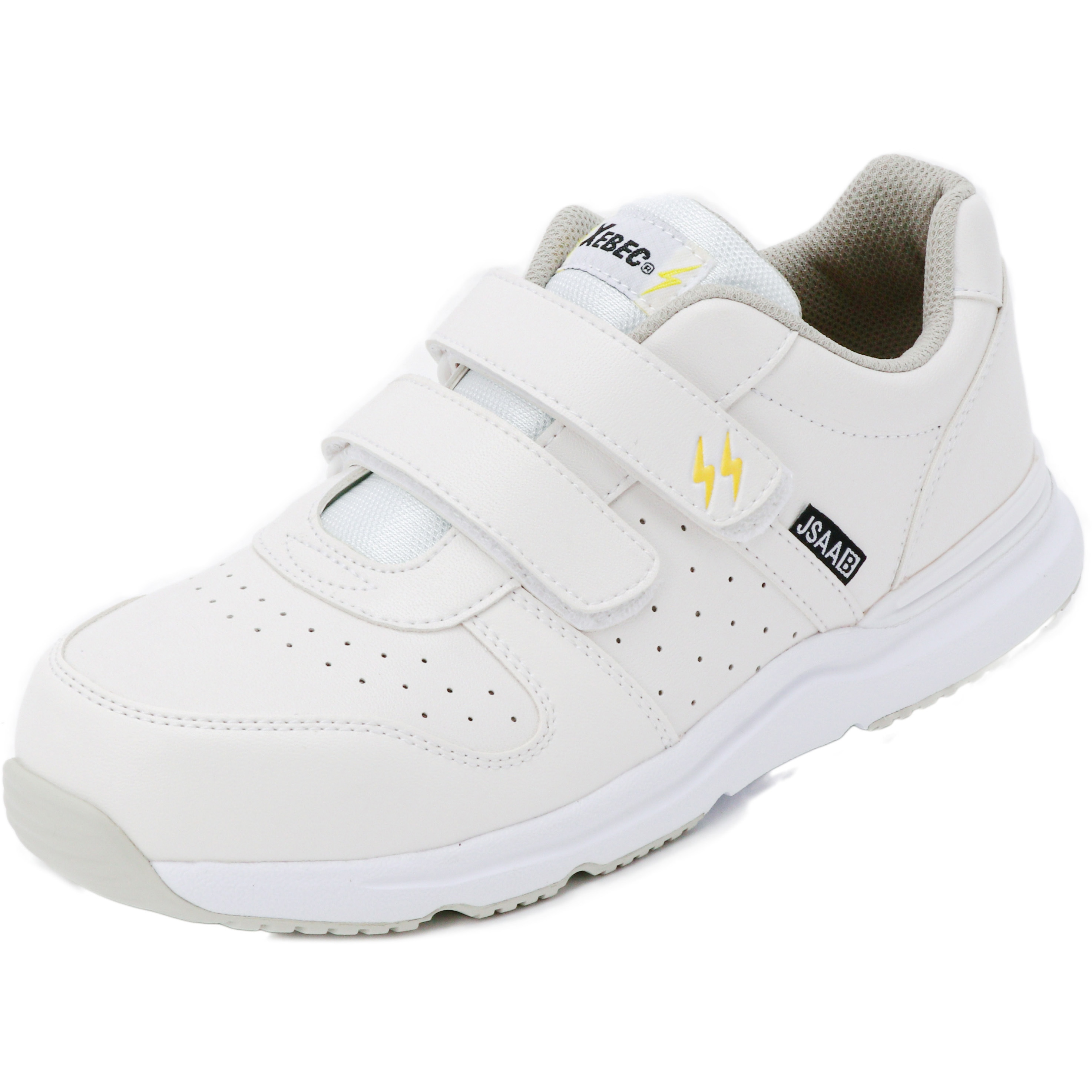 85111 セフティシューズ ジーベック スニーカー マジックタイプ 樹脂製先芯 ホワイト色 サイズ24.5cm足幅4E 5,642円