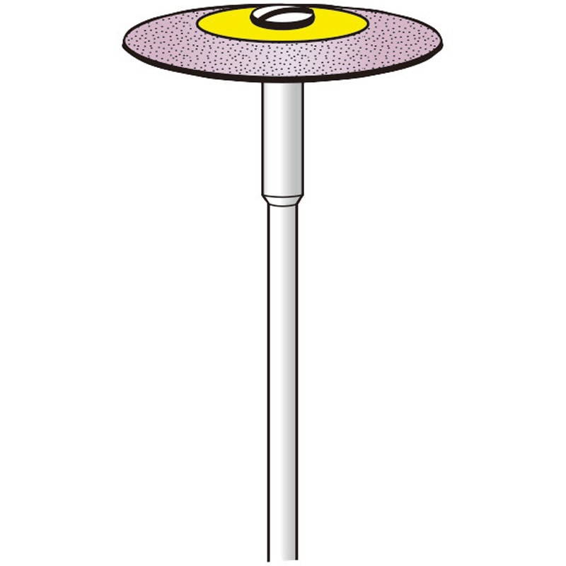 4A31002 軸付ゴム砥石 (ダイヤモンド砥粒入り) ホイール 永興電機工業 粒度325 入数1 軸径2.34mm 1個 4A31002