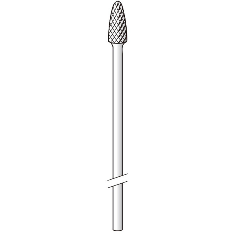 2A12087 超硬カッター (クロスカット) ロング 永興電機工業 入数1 最高使用回転数15000rpm 軸径3mm  2A12087