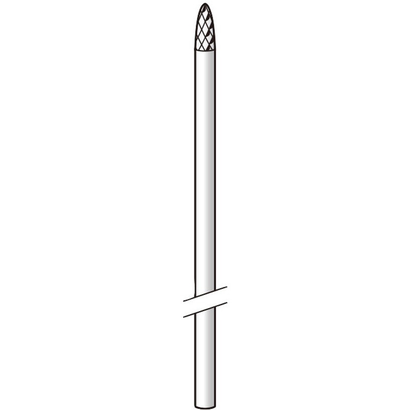 2A12081 超硬カッター (クロスカット) ロング 永興電機工業 入数1 最高使用回転数20000rpm 軸径3mm  2A12081