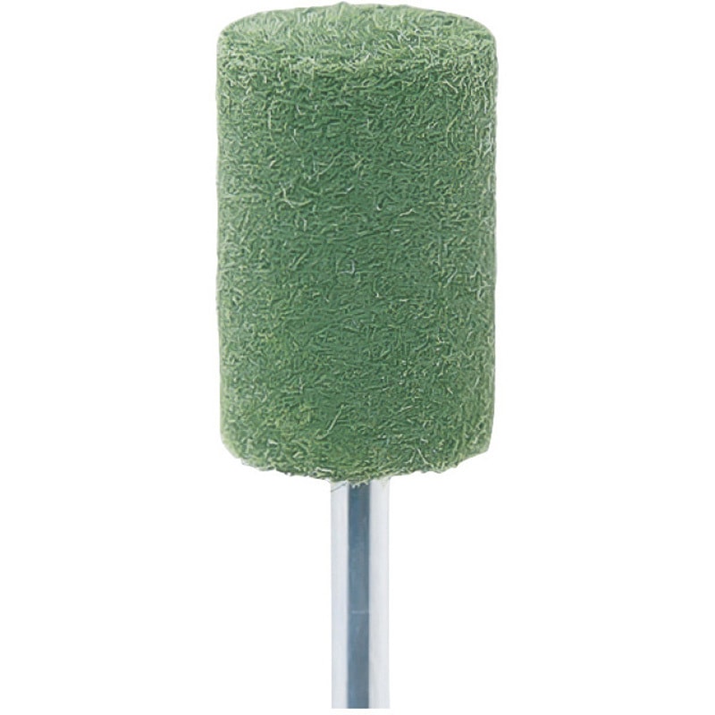 7012116 軸付フェルトバフ 酸化クロム (円筒型) 永興電機工業 軸径3mm 1パック