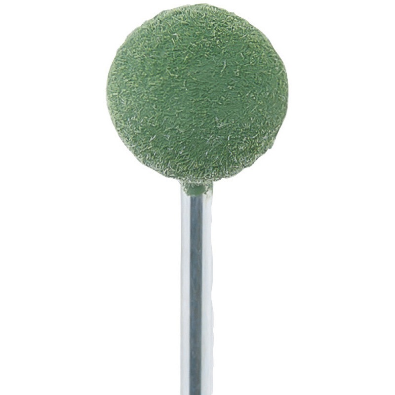 7012313 軸付フェルトバフ 酸化クロム (球型) 永興電機工業 軸径3mm 1パック