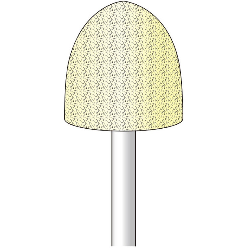 7A13020 軸付フェルトバフ (ソフト) 砲弾型 永興電機工業 軸径6mm 1パック 7A13020