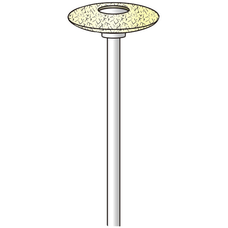 7A11023 軸付フェルトバフ (ハード) 永興電機工業 軸径2.34mm 1パック 7A11023
