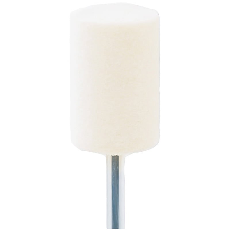 7A12010 軸付フェルトバフ (ソフト) 円筒型 永興電機工業 軸径3mm 1パック