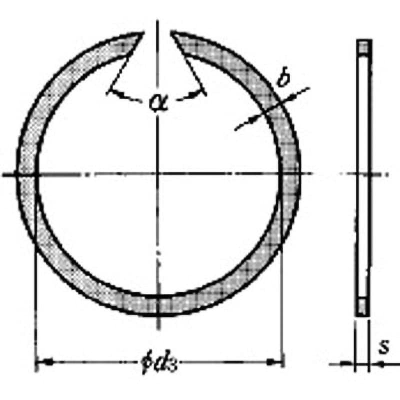 WR95 止め輪軸用WR形 1個 NTN(エヌティーエヌ) 【通販モノタロウ】