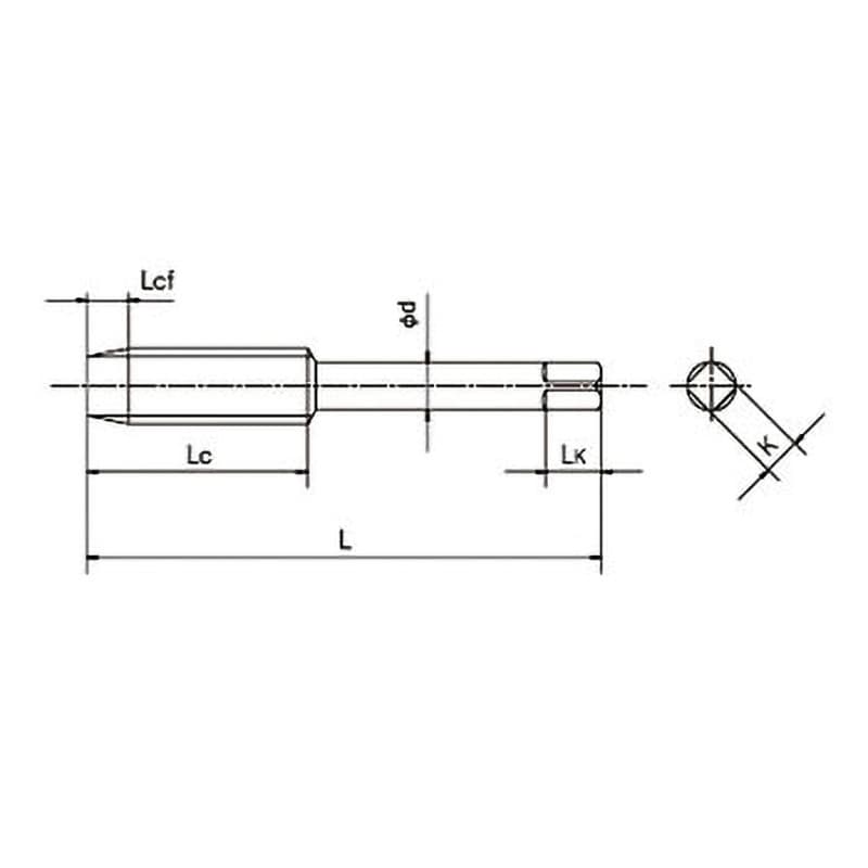 EX-SPT 4P HSE 2+0.04 PF1/2-14 管用平行タップ(英式) オーバー EX-SPT 4P HSE 2+0.04 PF1/2-14 管用平行タップ(英式) オーバー