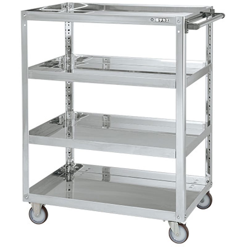 SAP4-60114NU ステンレススーパーワゴン(SUS430/ナイロンウレタン車