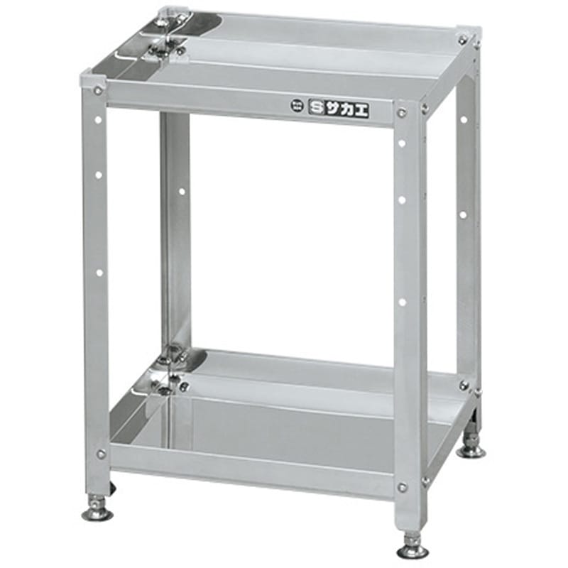SN4-4352 ステンレススペシャルワゴン(SUS430/固定式) サカエ 間口400mm奥行330mm高さ530mm  SN4-4352