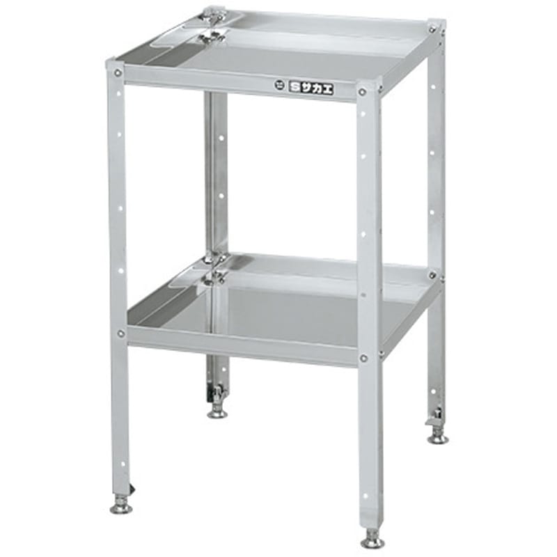 SN4-5472 ステンレススペシャルワゴン(SUS430/固定式) サカエ 間口540mm奥行450mm高さ730mm  SN4-5472