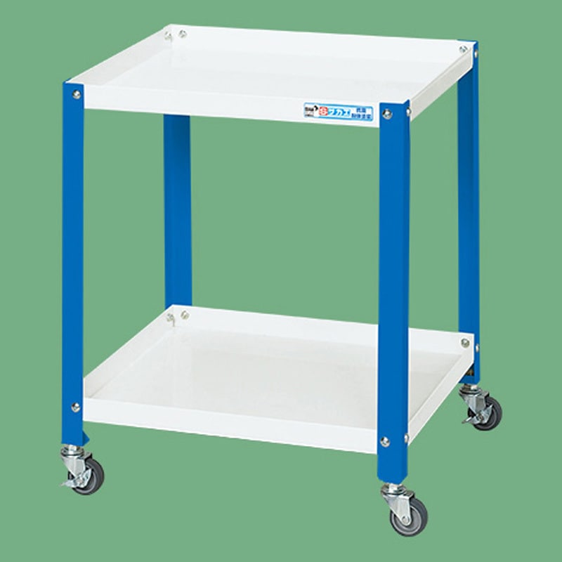 SPU-02EWB スペシャルワゴン(SPUタイプ/エラストマー車) サカエ 2段 自在4輪キャスター 奥行420mm高さ600mm