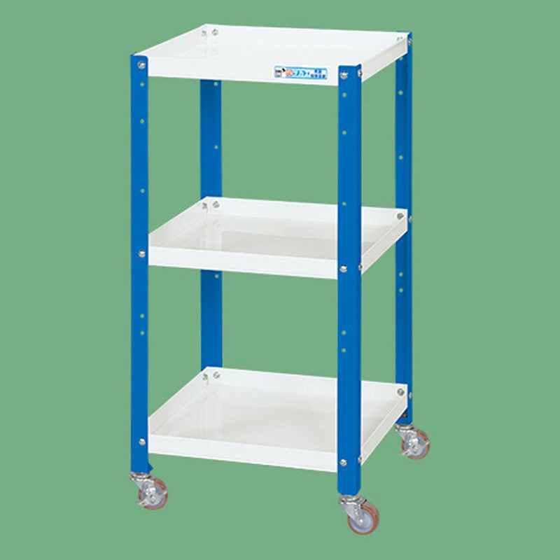 SPZ-03WB スペシャルワゴン(SPZタイプ/ナイロンウレタン車) サカエ 自在4輪キャスター 3段 高さ810mm